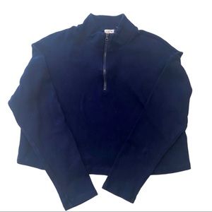 Garage navy quarter zip
